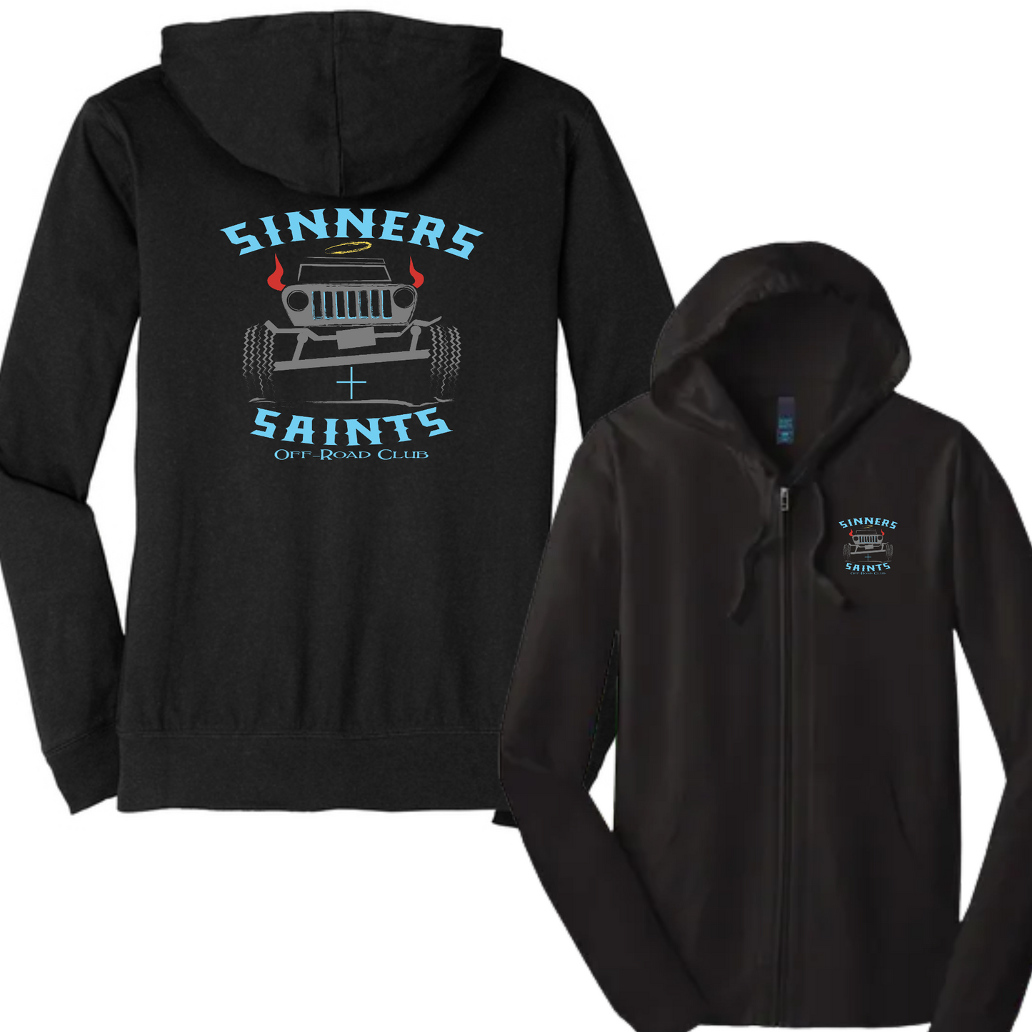 Sinners and Saints District Jersey Full-Zip Hoodie