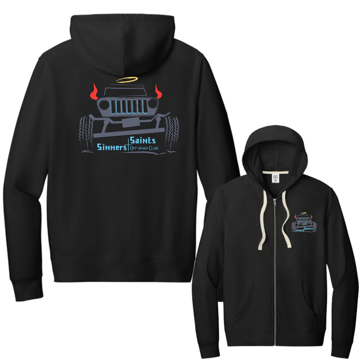 Sinners and Saints District Re-Fleece Full-Zip Hoodie