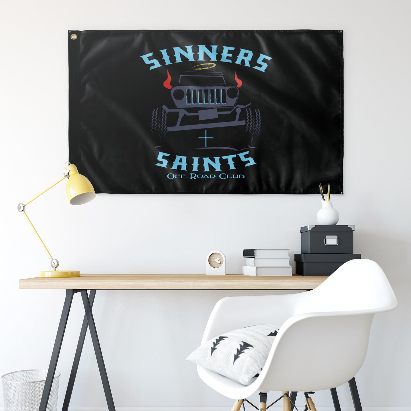 Sinners & Saints Black Flag