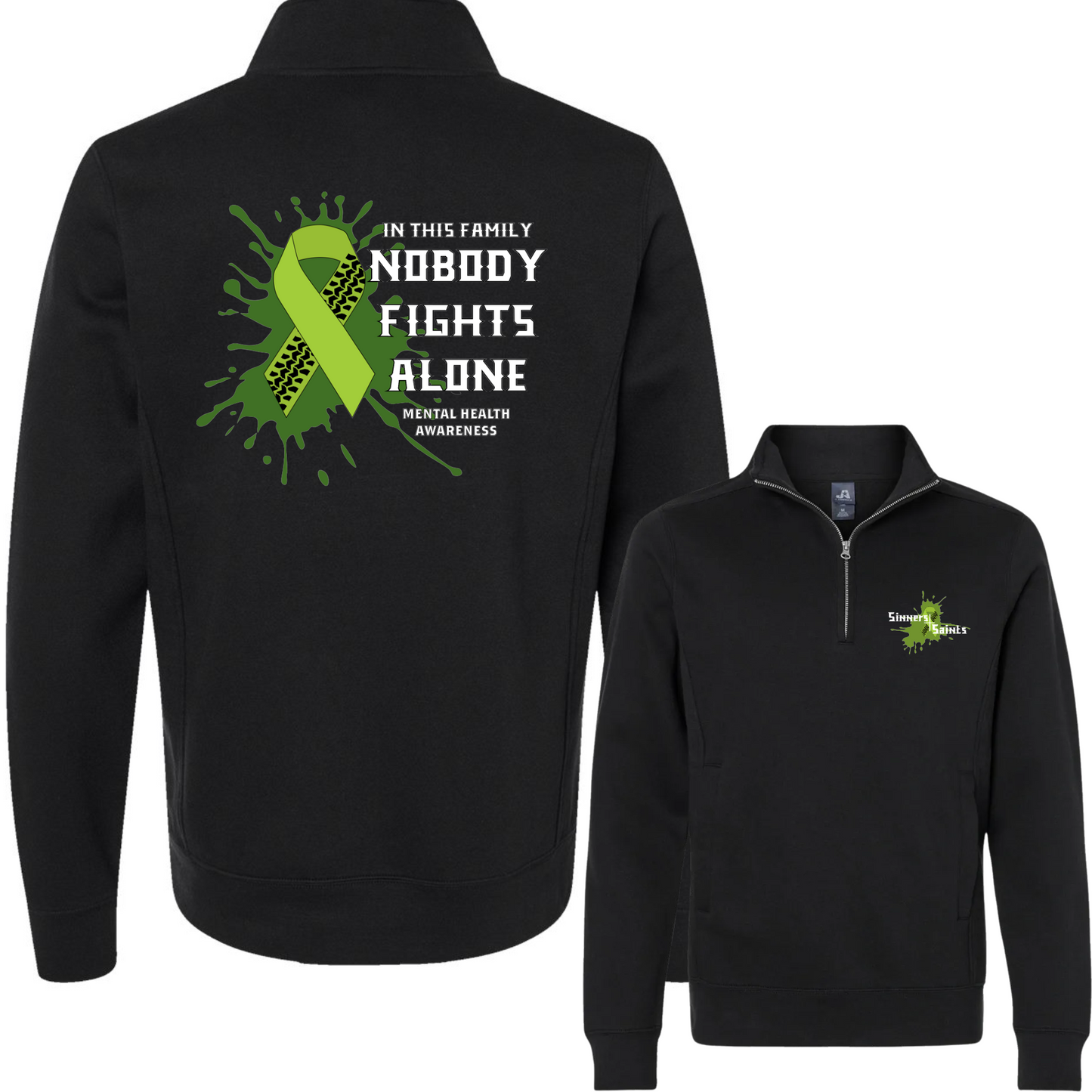 Mental Health Heavyweight Fleece Quarter-Zip Sweatshirt