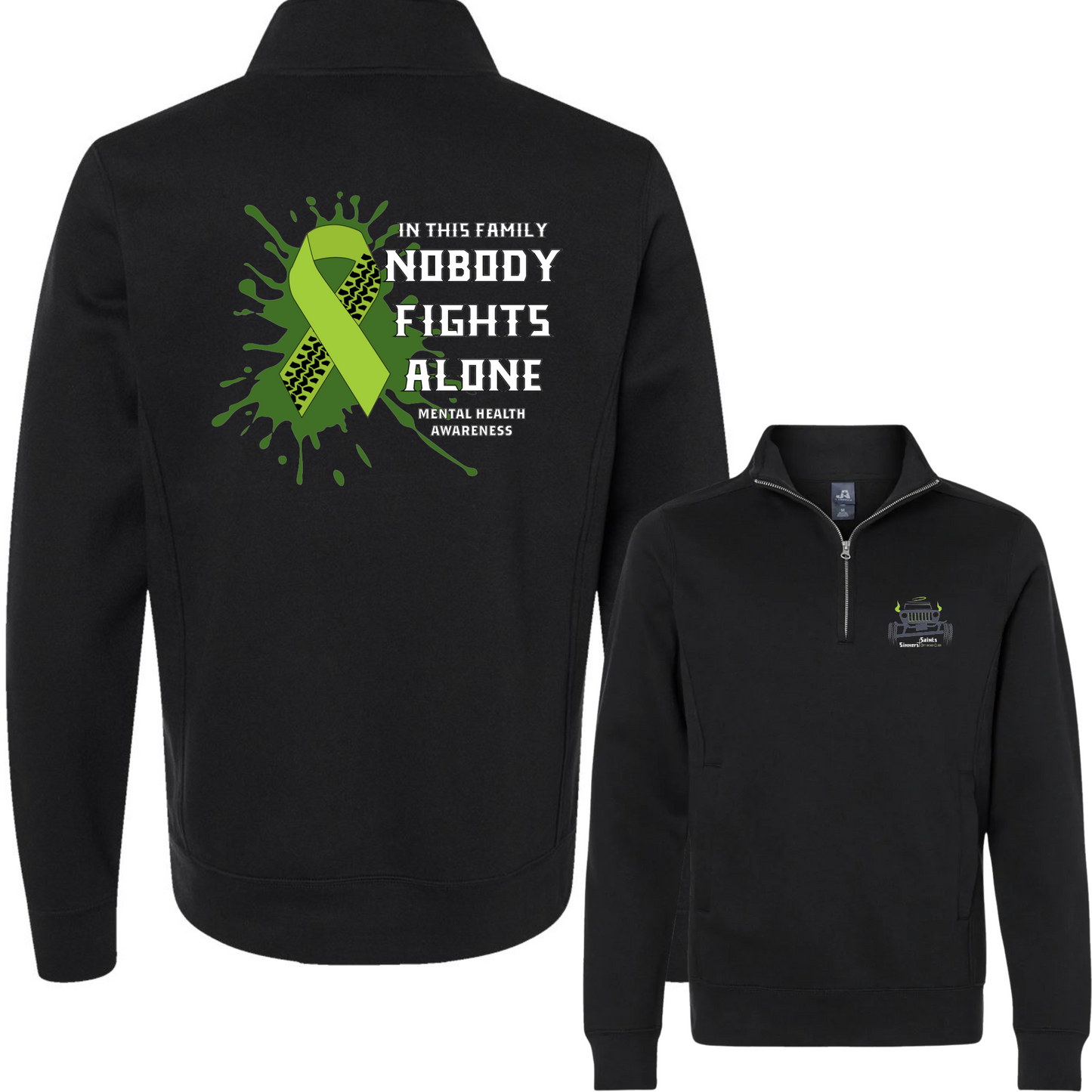 Mental Health Heavyweight Fleece Quarter-Zip Sweatshirt