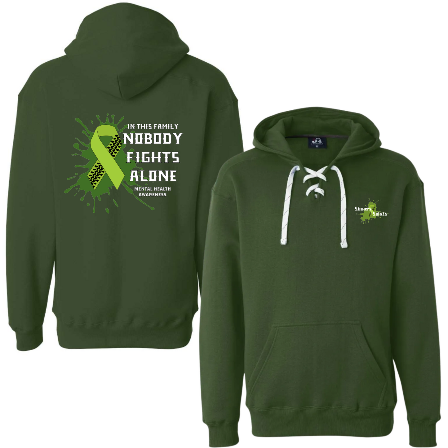 Mental Health Laced Up Hoodie