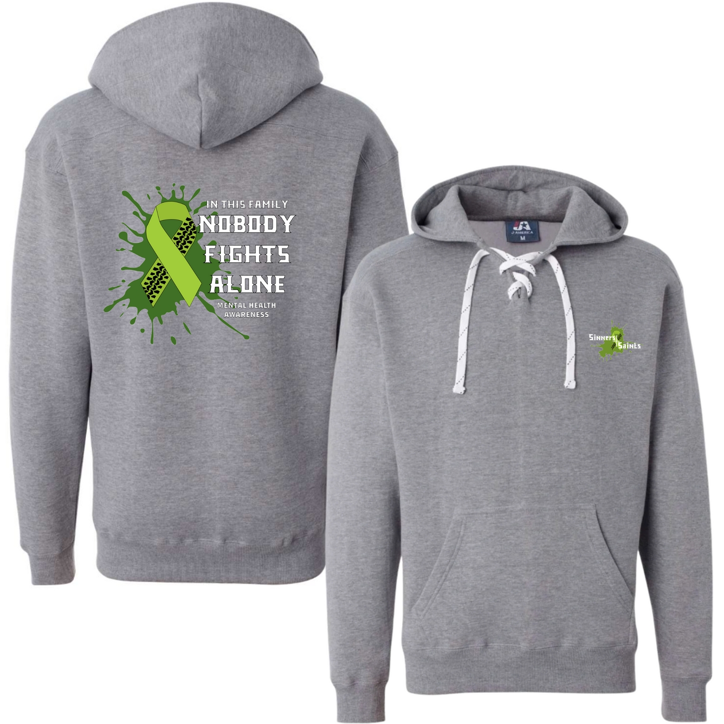 Mental Health Laced Up Hoodie