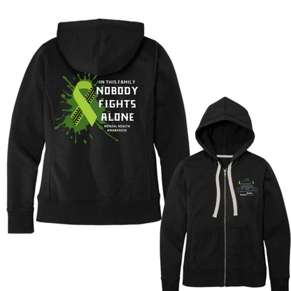 Sinners and Saints Mental Health District Women's Re-Fleece Full-Zip Hoodies