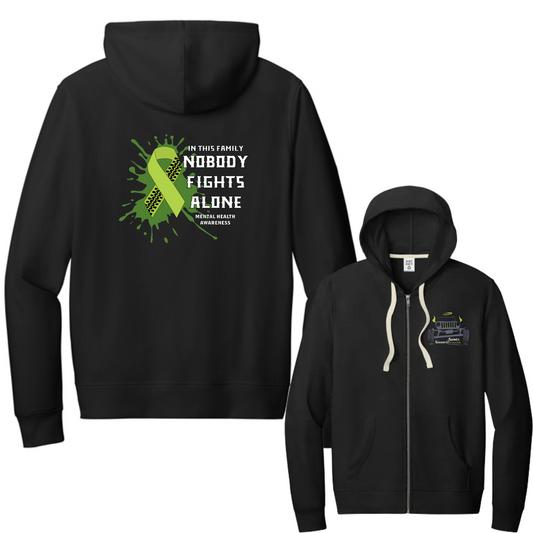 Sinners and Saints Mental Health District Re-Fleece Full-Zip Hoodie