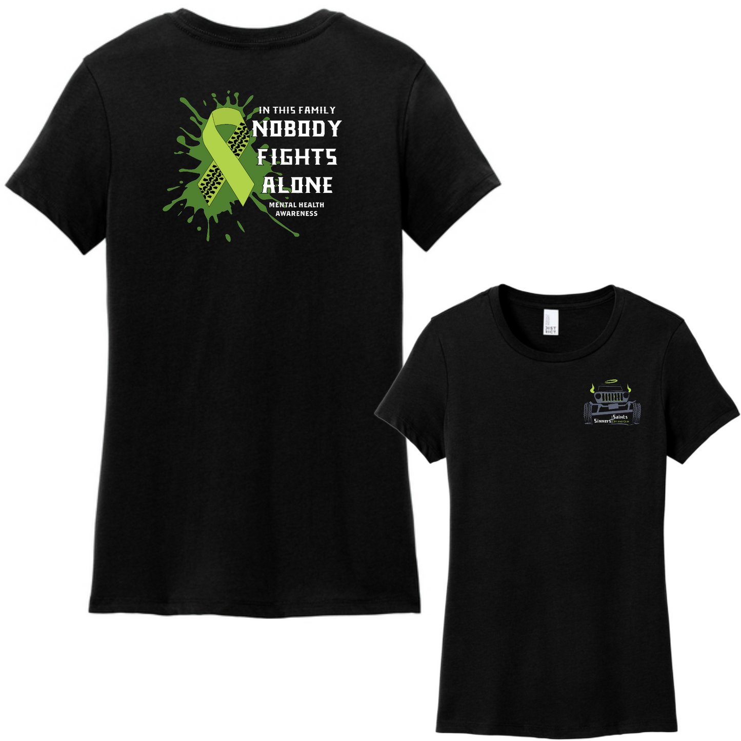 Sinners and Saints Mental Health District® Women’s Perfect Weight® Tee