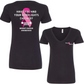 Sinners & Saints Breast Cancer Awareness Womens V Neck Tee