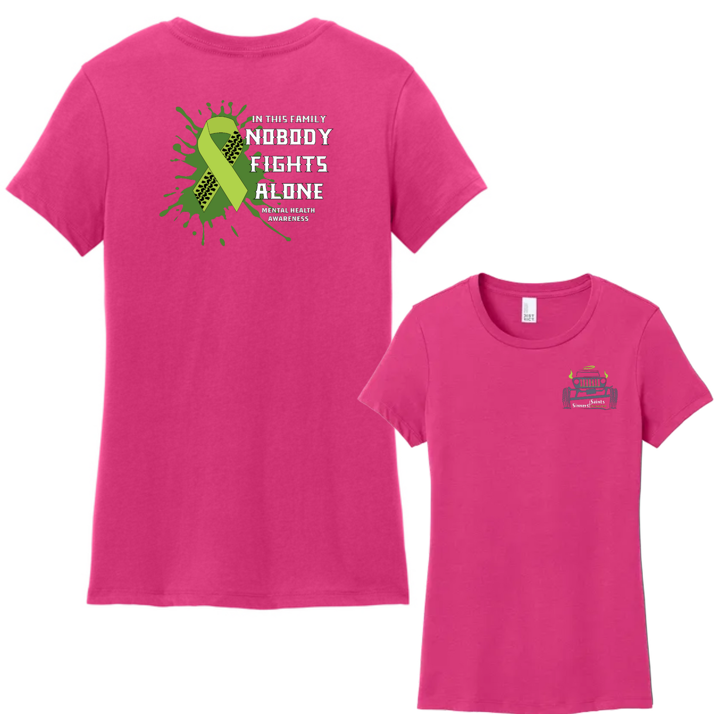 Sinners and Saints Mental Health District® Women’s Perfect Weight® Tee