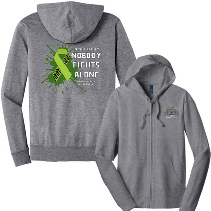 Sinners and Saints Mental Health District Jersey Full-Zip Hoodie