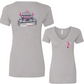 Sinners & Saints Breast Cancer Awareness Womens V Neck Tee