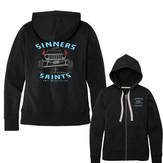 Sinners and Saints District Women's Re-Fleece Full-Zip Hoodies